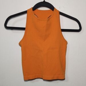 Free People Intimately Hayley Racerback Brami Crop Top Orange Women's Size XS
